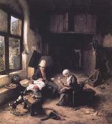 Interior of a Peasant's Cottage (mk25 Ostade, Adriaen van